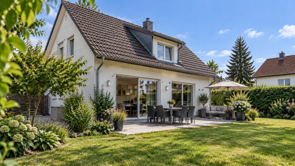 Einfamilienhaus mit Terrasse und Garten – Verkauf von Erbimmobilien